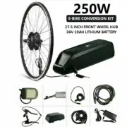 36V 250W Front Ebike Conversion Kit + 10Ah Battery for 27.5 Inch Mountain Bike