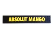 NEW Absolut Mango Vodka Black & Yellow Rubber Bar Mixing Spill Drip Rail Mat NEW