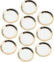 BRIGHTFUFU 10pcs Smartphone Home Button Stickers Ultra-Thin Fingerprint Protector Phone Home Button Protectors Fingerprint Stickers Compatible for 5-7