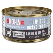 Limited Ingredient Diet Rabbit Pate for Cats - Single Meat Wet Cat Food for S...