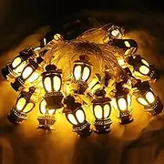 CHINS Ramadan Eid Decorations String Light 10ft/3M 20 LEDs, Mubarak Islam Decorative Lights with 2 Modes Eid Mubarak Decorations for Home Garden Patio Indoor Outdoor(Not Include Battery)