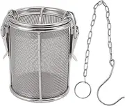 Stainless Steel Tea Ball Strainer, Extra Fine Mesh Tea Infuser with Extended Chain Hook Tea Strainer for Loose Leaf Tea Herbal Seasoning Strainer, 3.9x3.1inch