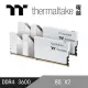 【Thermaltake 曜越】曜越 TOUGHRAM 鋼影 記憶體 DDR4 3600MHz 16GB 8GBx2 白色(R020D408GX2-3600C18A)