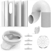 Portable Air Conditioner Window Vent Kit 5.9” Exhaust Hose Adjustable A/C NEW