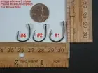 50pcs Size #4 10827 Live Bait Fishing Hooks Stainless Saltwater Fish Hook