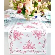 Solino Home Dining Linen Table Runner for Spring and Summer Decor, Jolie Fleur