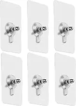Sticky Painting Hanger - 6X No Damage Wall Picture Hangers - No Punch Heavy Duty Frame Hooks for Kitchen, Home, Workplace, Dormitory
