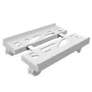PC Stand Computer Tower Stand, Adjustable Mobile CPU Stand, Heavy-Duty White