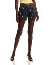 Rails Mesa Floral Embroidered Jean Shorts