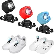 Rechargeable and Waterproof Headlights for Shoes - 2pcs LED Flashlight for Running, Camping, Night Walking - Headlamp Shoe Light for Dogs
