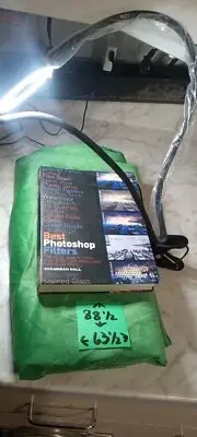 Photography Supplies (Green Screen, Photoshop Book & Selfie Light Stick