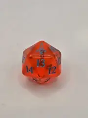 MTG - OVERSIZED D20 Spindown Dice Translucent Red | Murder at Karlov Manor | Syd