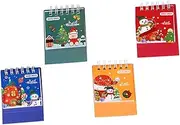 COHEALI 2023 Christmas Mini Desk Calendar 4pcs Work Desk Decor En Desk Calendar Stylish Design