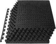 Puzzle Exercise Mat ½ In, EVA Interlocking Foam Floor Tiles