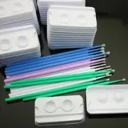 100 Pcs Composite Adhesive Mixing Wells & 400 Pcs Micro Applicator Brush 4 Sizes