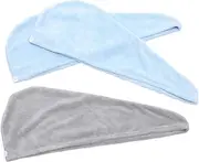 OSOLADY 3pcs Hair Drying Towels for Women Absorbent Coral Fleece Wraps Lightweight and Quick Drying for Curly Frizzy Thick Thin Hair Travel Friendly Design