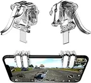 6 Finger Controller for Phone, Game Joystick Trigger Handle Aim Button L1R1 L2R2 Shooter Gamepad for Shooting Game