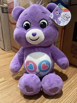 New Care Bears "Share Bear" Plush Purple Loveable Bear NWT