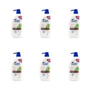 6PK Head & Shoulders 660ml Anti Dandruff Hydrating Shampoo Sensitive Scalp Care