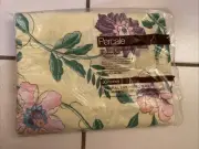 Vintage JCPENNEY Percale Floral Full-size Fitted Bed Sheet 54x96 In Cherbourg