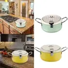 Stainless steel deep fryer, frying pan, soup pot with temperature control, small