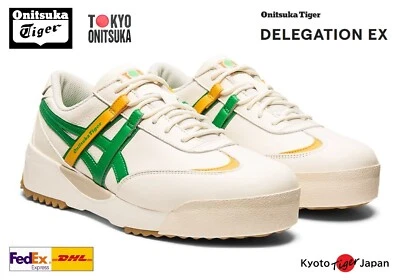 Onitsuka Tiger DELEGATION EX (CREAM/CILANTRO) 1183A559.100 [Unisex] Casual Shoes