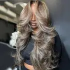 20'' Blonde Highlights 4X4 Lace Frontal Human Hair Wig for Women New Arrival Wig