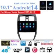 10.1'' Android 14 16GB Car Stereo Radio GPS Navi 4G For Nissan Versa Sedan 15-19