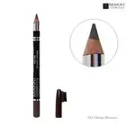 MAKKI EYEBROW PENCIL WITH BRUSH 03 GREY GRAY BROWN PROFESSIONAL SOFT MATTE FINIS
