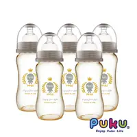 在飛比找蝦皮商城優惠-PUKU藍色企鵝【5入組】PPSU母乳實感寬口奶瓶280ml