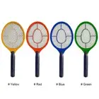Bug Zapper Racket Electric Fly Swatter Handheld Battery Powered Zapper (Blue) HO