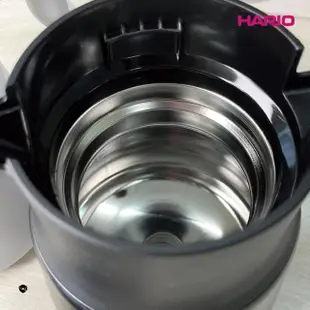 【HARIO】V60 VHSN系列雙層真空不鏽鋼保溫咖啡壺PLUS 03 800ml 黑色(保溫 咖啡壺)