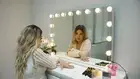 WHITE MAKE-UP LED VANITY HOLLYWOOD MIRROR ML-DS04 90CMX60CM-F