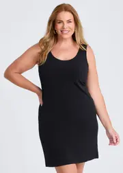 [Taking Shape] Taking Shape Luna Base Slip Body Dress Size 16 in Black - Plus Size Women's Dresses Black