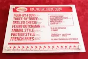 IN N Out Burger Not So "Secret Menu" 11" x 14" Acrylic Sign With Standoffs