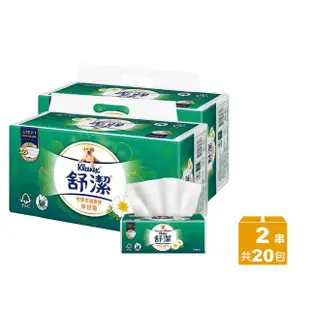 【Kleenex 舒潔】2串組-特級舒適洋甘菊抽取衛生紙(90抽x10包x2串)