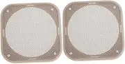 GANAZONO 2 Pcs Decorative Speaker Cover Chic Mesh Grill Guard for Vehicle Audio Protection Stylish Horn Guard for Car Truck Home Audio Systems