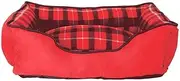 Dog Bed Super Soft Pet Sofa Cats Bed, Dog Cuddler Bed, Self Warming and Breathable Pet Bed for Dogs and Cats/Red/Two Sizes (Size : 85x70x21cm)