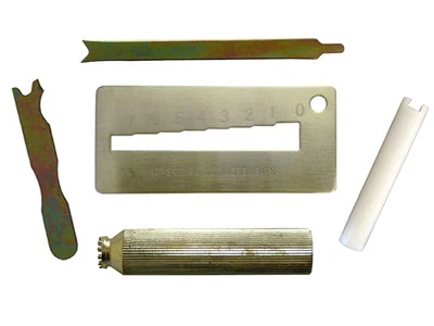 Kwikset Rekey Cylinder Removal,Key Gauge Decoder,Cap Remover,Clamp,Follower Tool