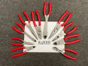 Snap-on Tools USA NEW 10 Piece RED Soft Grip Mixed Pliers Cutter Lot Set