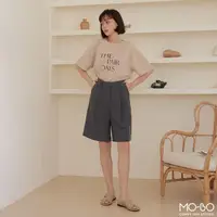 在飛比找momo購物網優惠-【MO-BO】MIT美國棉彈力法式印花T(上衣)