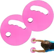 Water Exercise Discs, 2 x EVA Floating Aqua Training Discs, Ergonomic Grip Equipment, Balance Stability Fitness Gear for Beginner Youth Teens Boys Women Girls, Pool Workout