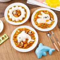 在飛比找PChome24h購物優惠-MY COLO卡通造型飯糰米飯模具 4件組 壓模 DIY【J