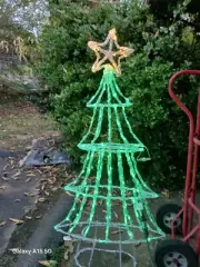 6 FT LED LIGHTED WINTER ICE TREE OUTDOOR CHRISTMAS LIGHTS