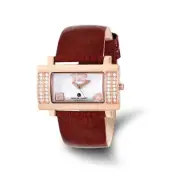 Ladies Charles Hubert Stainless Brown Leather 40x23mm Watch