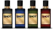 Layer'r Shot Alpine Fresh + Forest Spice + Fiery Pride and Black Noir | Long Lasting Body Spray | Combo Pack of 4 for Men | 130ml