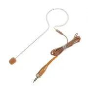 Tan One Ear Side Headset Microphone For Sennheiser Wireless BodyPack HM50 HeadMi