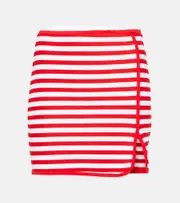 [Jade Swim] Jade Swim Striped terry miniskirt AU 12 red