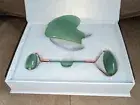 New Green Jade Roller/ Guasha Stone Massager, Relaxing Anti-aging Massager
