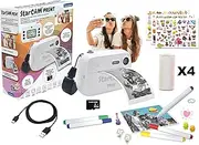 Lexibook StarCAM Print, Camera Pack with Instant Printer, Photo and Video Function, 32GB SD Card and Photo Personalization kit Included, DJ150